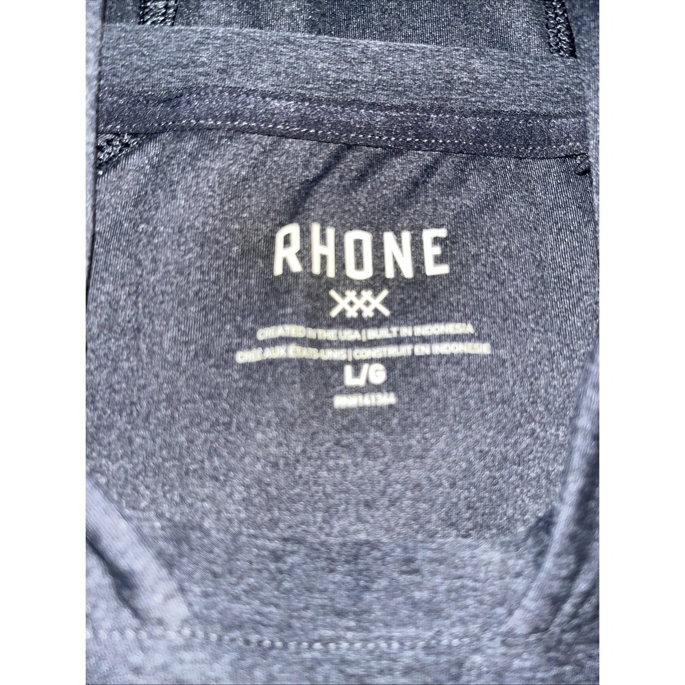 RHONE Charcoal Gray Lightweight L/S Pullover Performance Hoodie Size Large - Picture 5 of 8